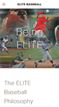 Mobile Screenshot of elitebaseball.net